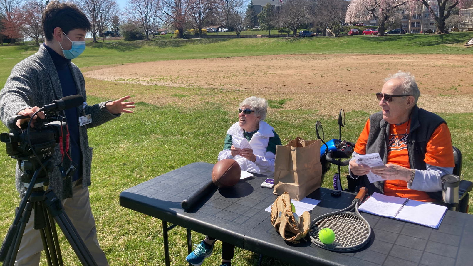 Residents Create TV Program to Share Love of Sports at Charlestown Residents Create TV Program to Share Love of Sports at Charlestown