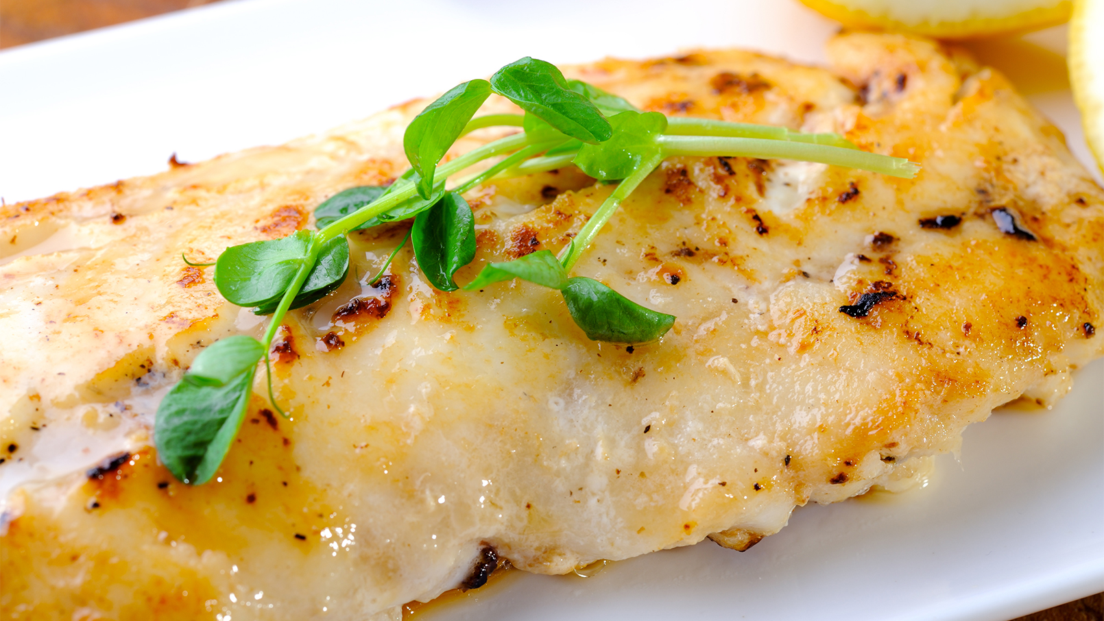 Baked rockfish