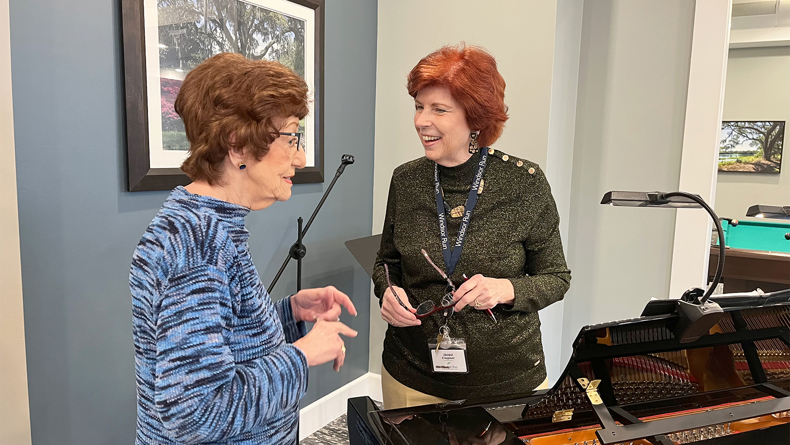 Residents at Windsor Run in Matthews, NC enjoy opportunity to make new friends and engage in fun activities.