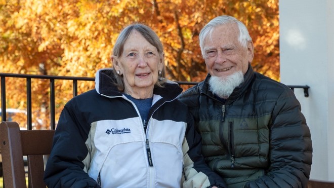 Residents Seth and Jean Lampe are making the most of their retirement at Fox Run.