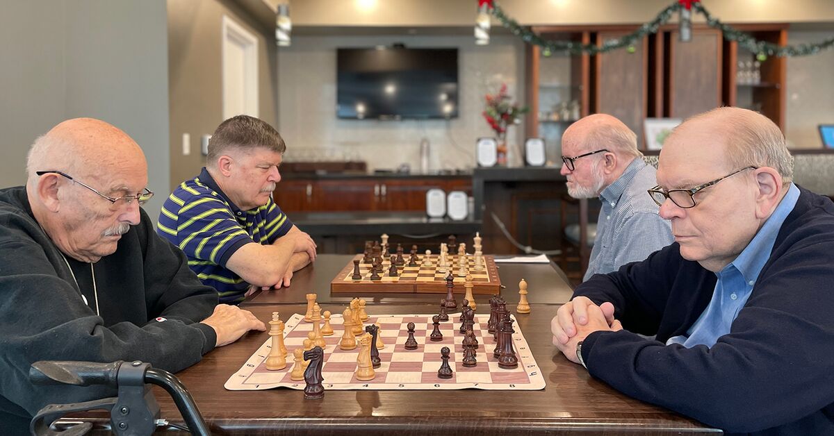 ESL Trib Local Feature-WRC-March 23.jpg.jpeg Residents at Windsor Run in Matthews, NC form many different clubs and groups, including one for those who enjoy chess.