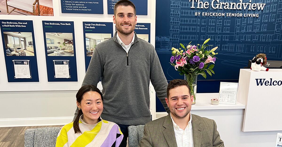 The Sales Team at The Grandview in Bethesda, Maryland provides future residents with friendly support and services.