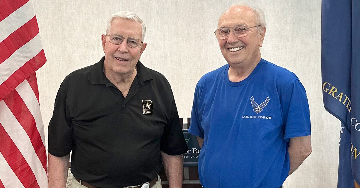 A Veterans Group of residents at Windsor Run, the Erickson Senior Living community in Matthews, North Carolina, provides support and friendship.