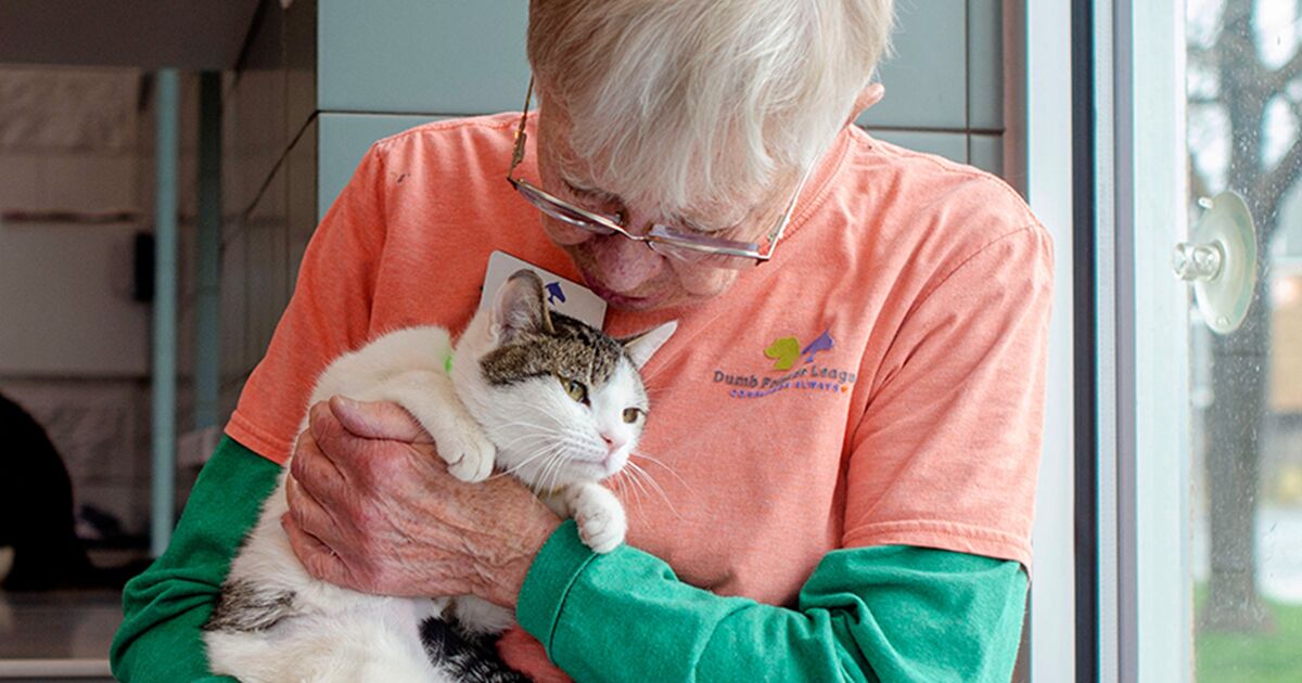 Wind Crest resident Mary Clark volunteers at local animal rescue Wind Crest resident Mary Clark volunteers at local animal rescue