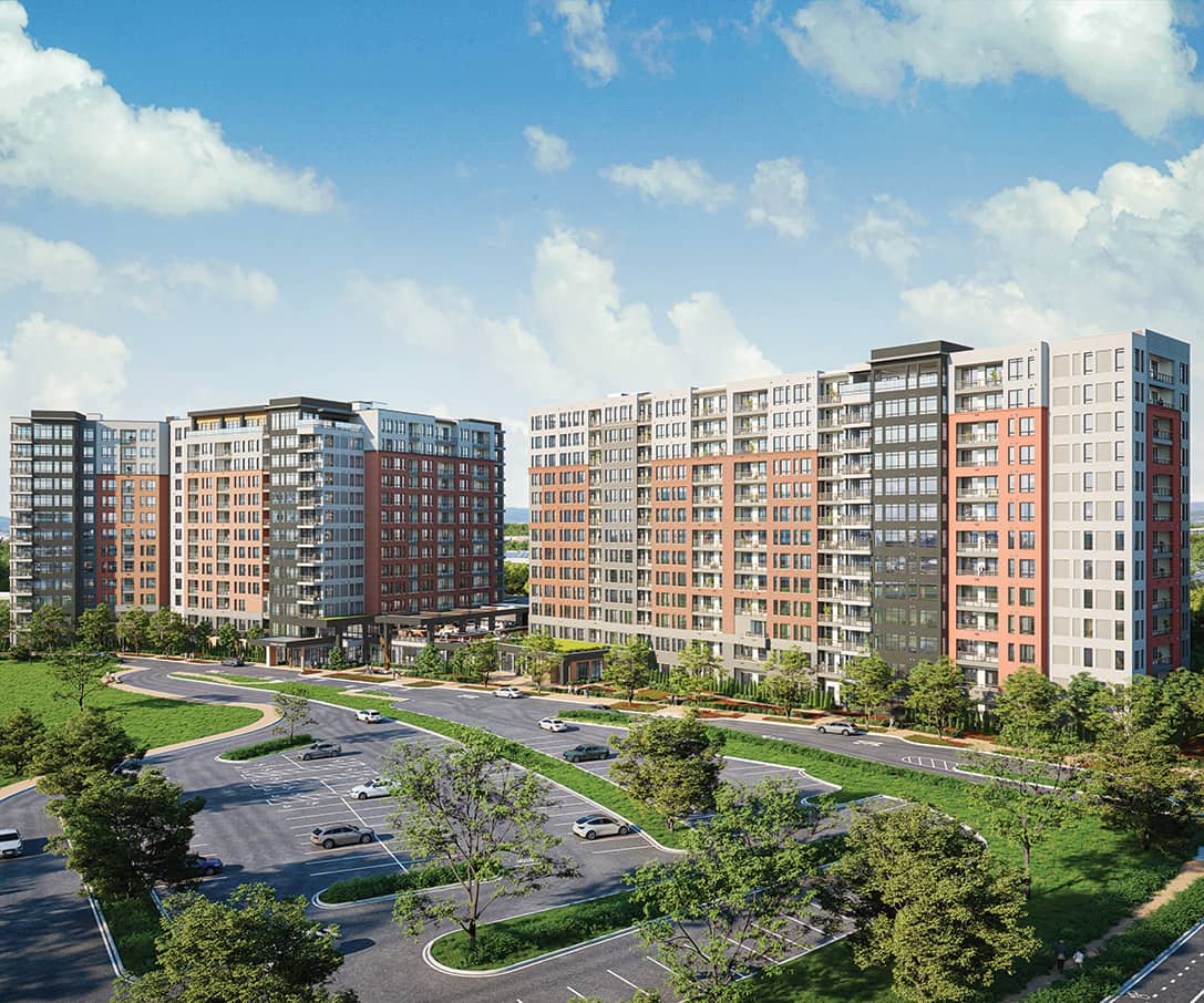 Exterior picture of both The Grandview buildings