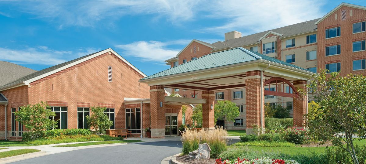 Entrance to a Riderwood building.