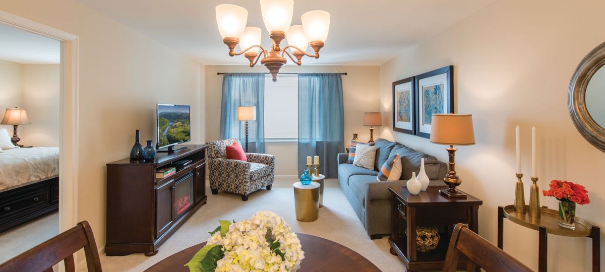 Interior of Brighton apartment.