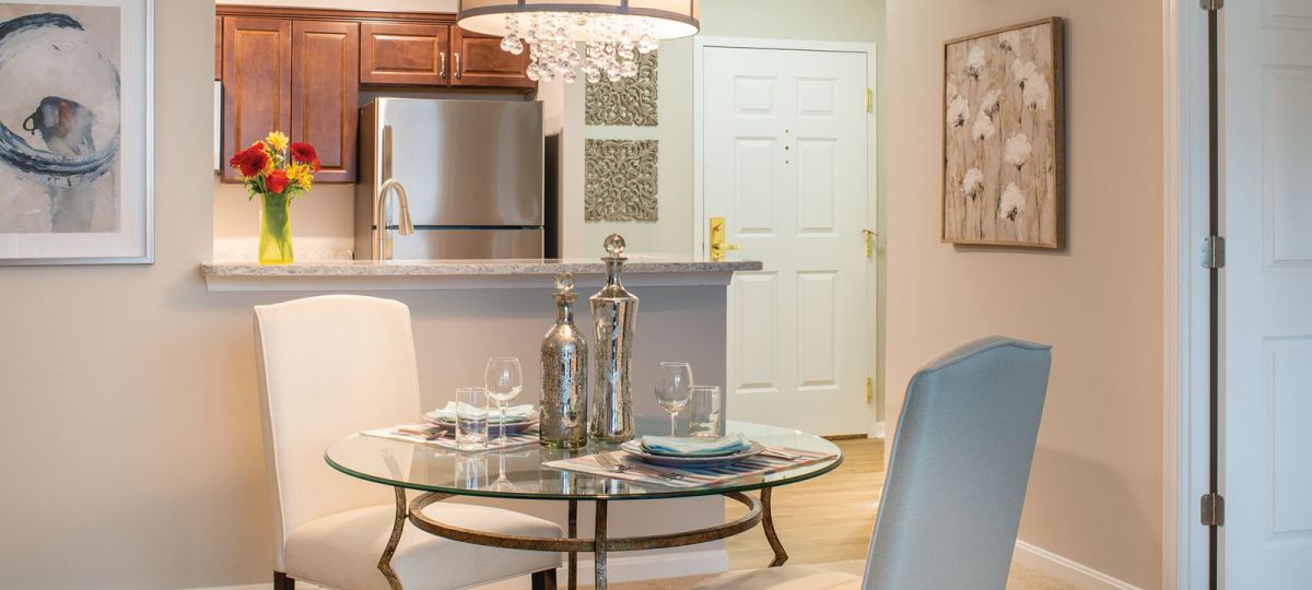 Image of the Brighton kitchen and eating area.