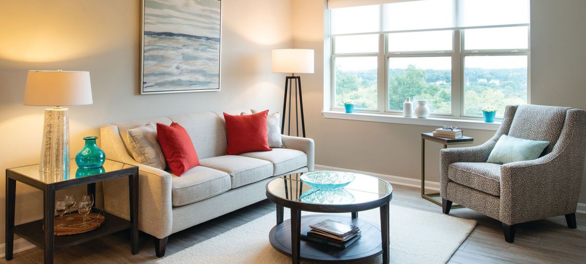 Image of the Harrison living room.
