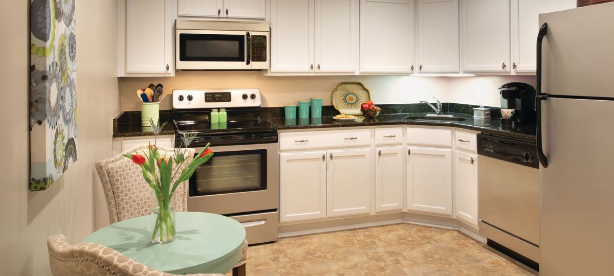 Kitchen in Fremont apartment home.
