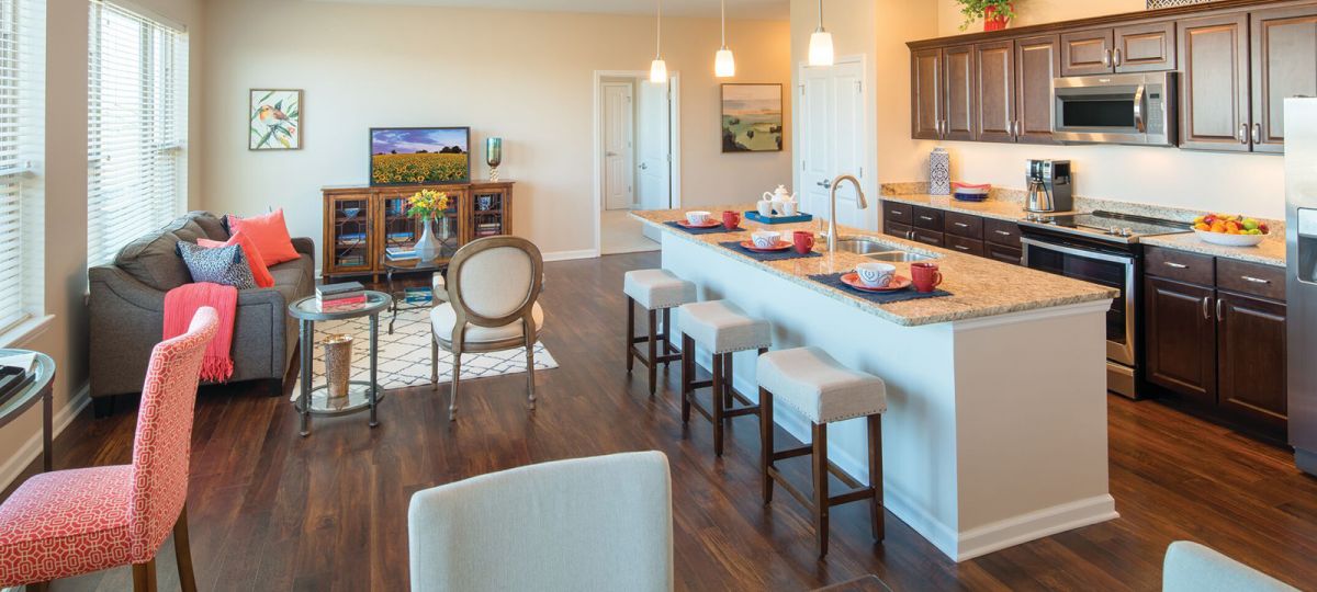 Interior of Fairway apartment home.
