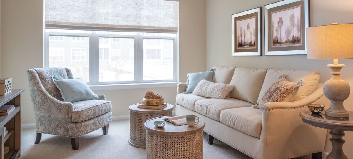 Image of the Gilbert living room.