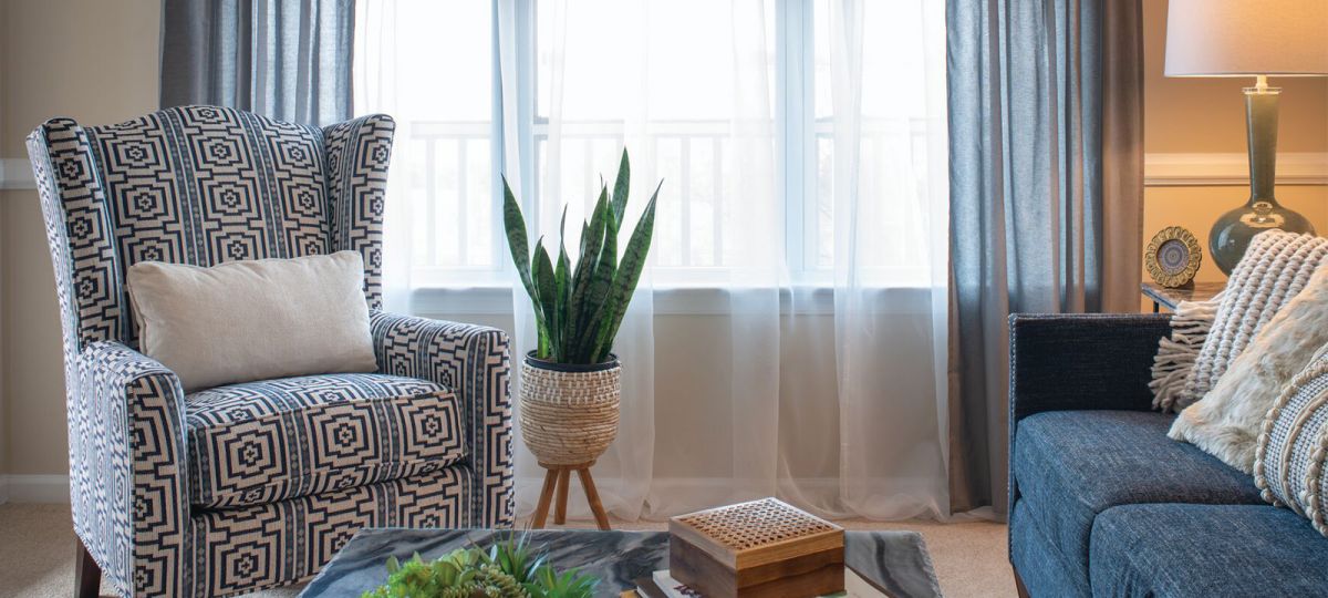 Image of the Gibson living room.