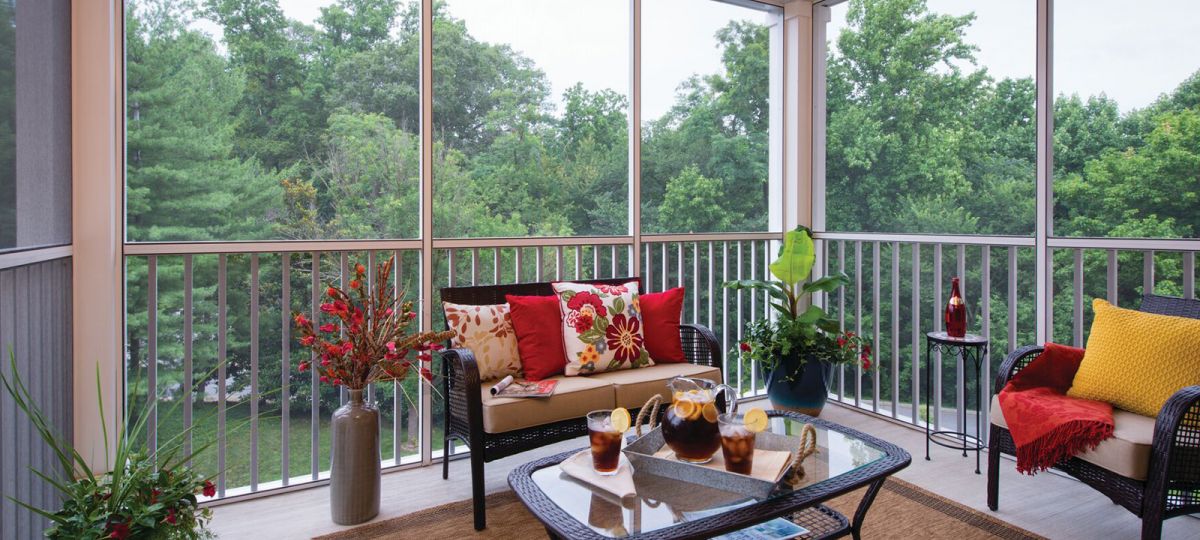 Image of the Pearson screened-in porch.
