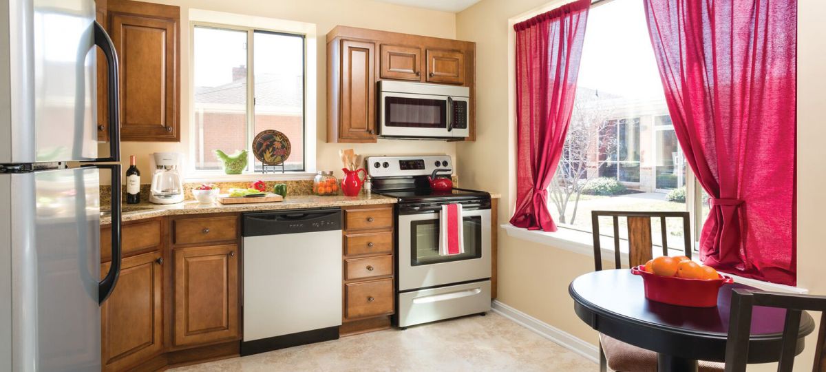 Kitchen in Jackson apartment home.