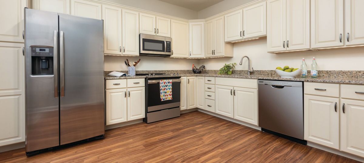 Kitchen in Somerton apartment home.