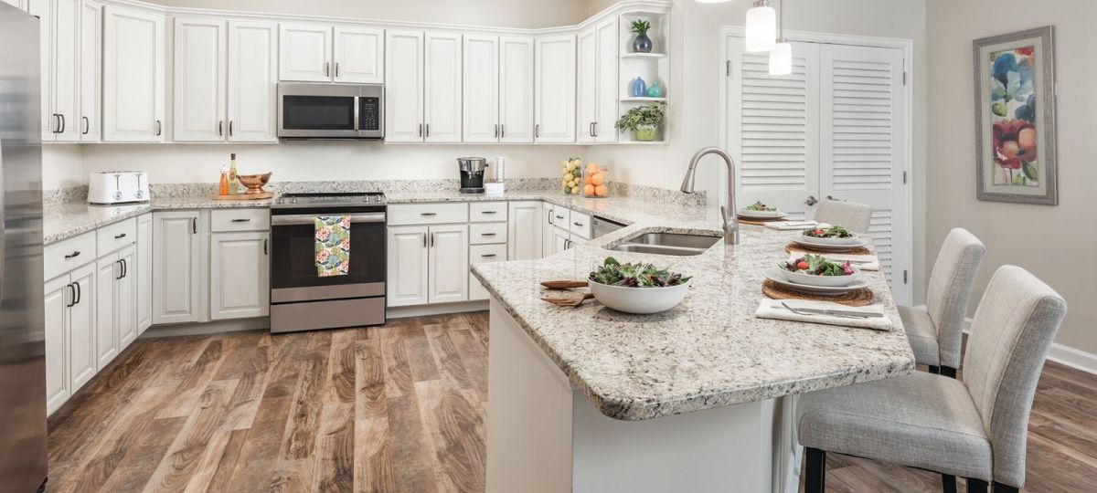 Kitchen in Walton apartment home.