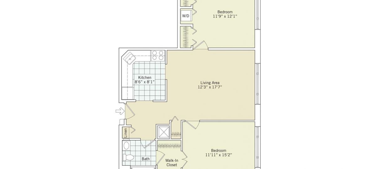 The 2D floor plan for the Flagstaff.