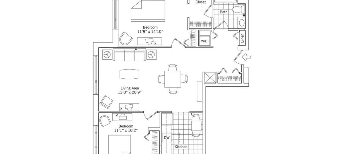 The 2D floor plan for the Fairmont.
