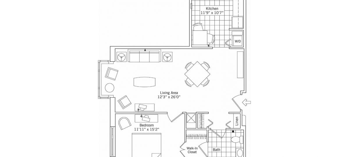 The 2D floor plan for the Fremont.