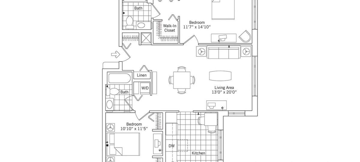 The 2D floor plan for the Jackson.