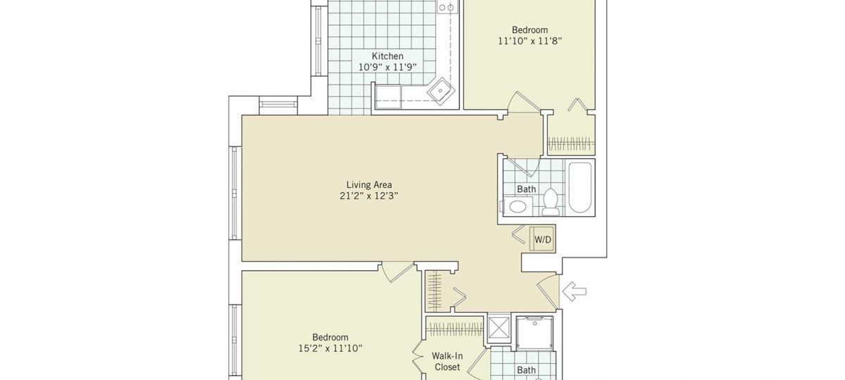 The 2D floor plan the Jackson.
