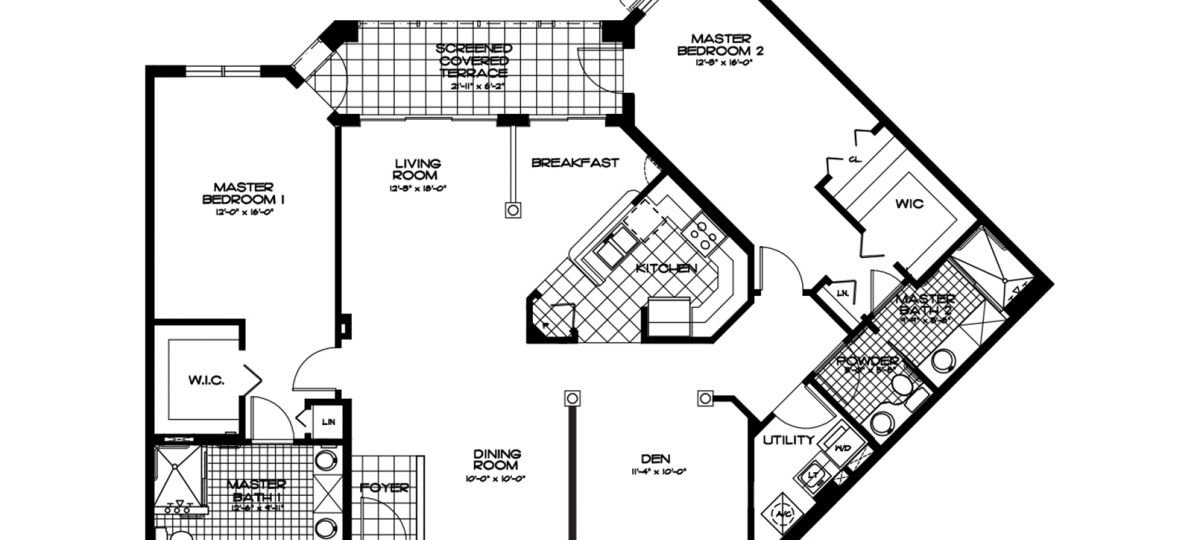 2D floor plan for the Carlisle apartment at Devonshire Senior Living in Palm Beach Gardens, FL