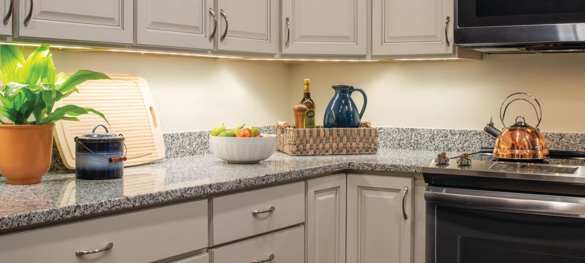 Kitchen in apartment.