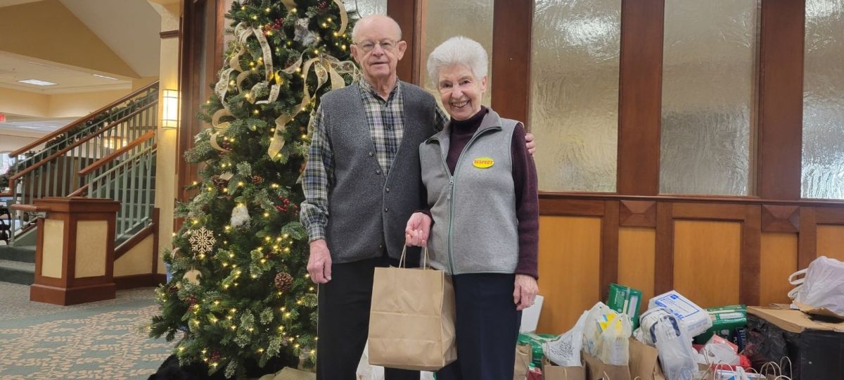 Cedar Crest residents donate to Food Bank