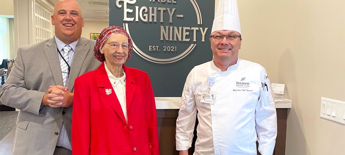 Residents at Highland Springs have regular opportunities to interact with culinary professionals.