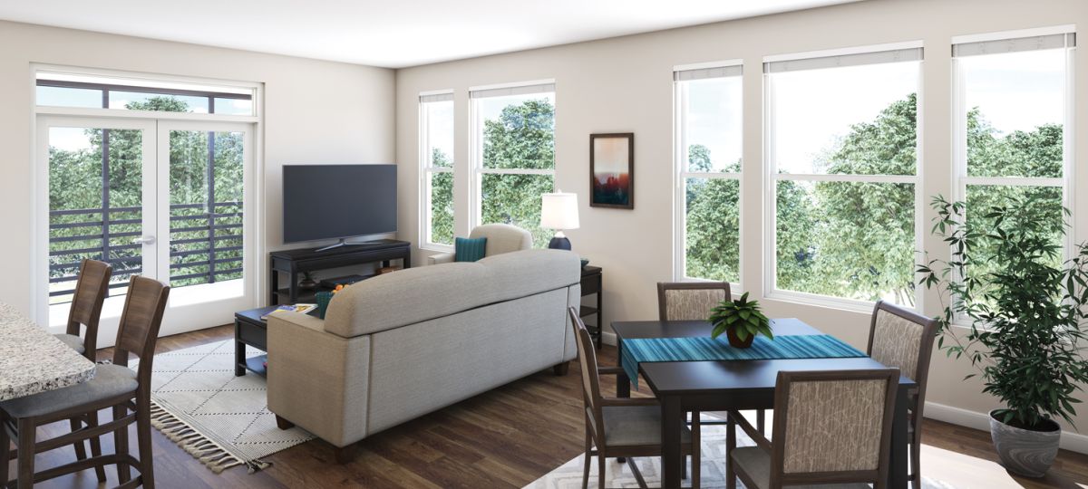 Plainsboro living area