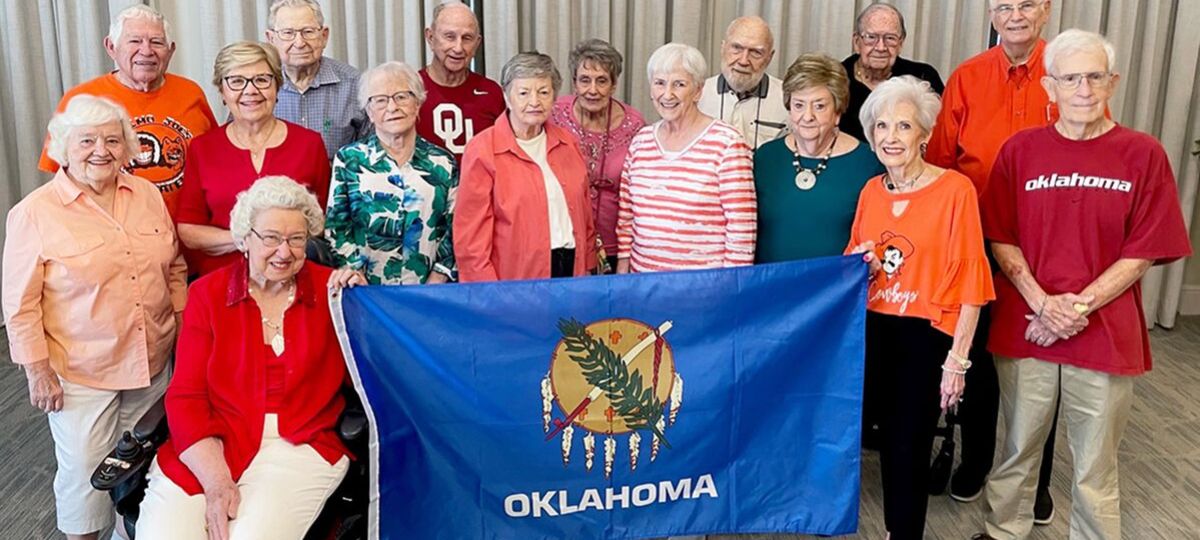 Members of the Oklahoma Club at Highland Springs enjoy the friendships they've created during meetings and special events.