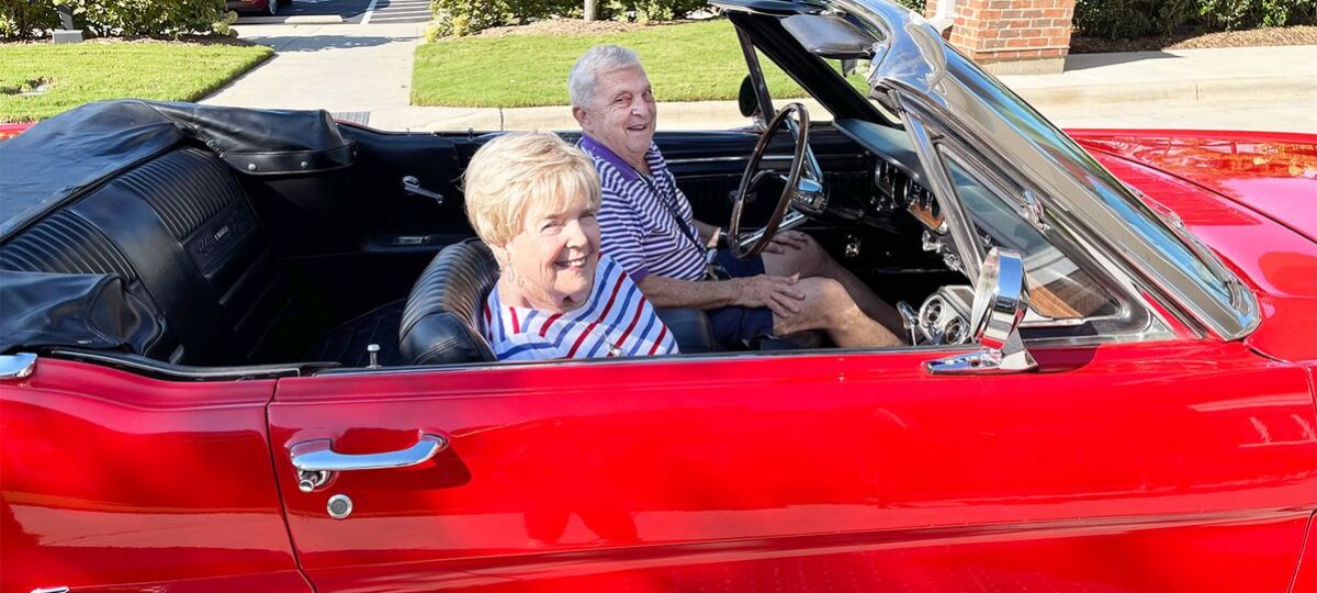 Residents of Windsor Run enjoyed the first antique car show held at their community this year.