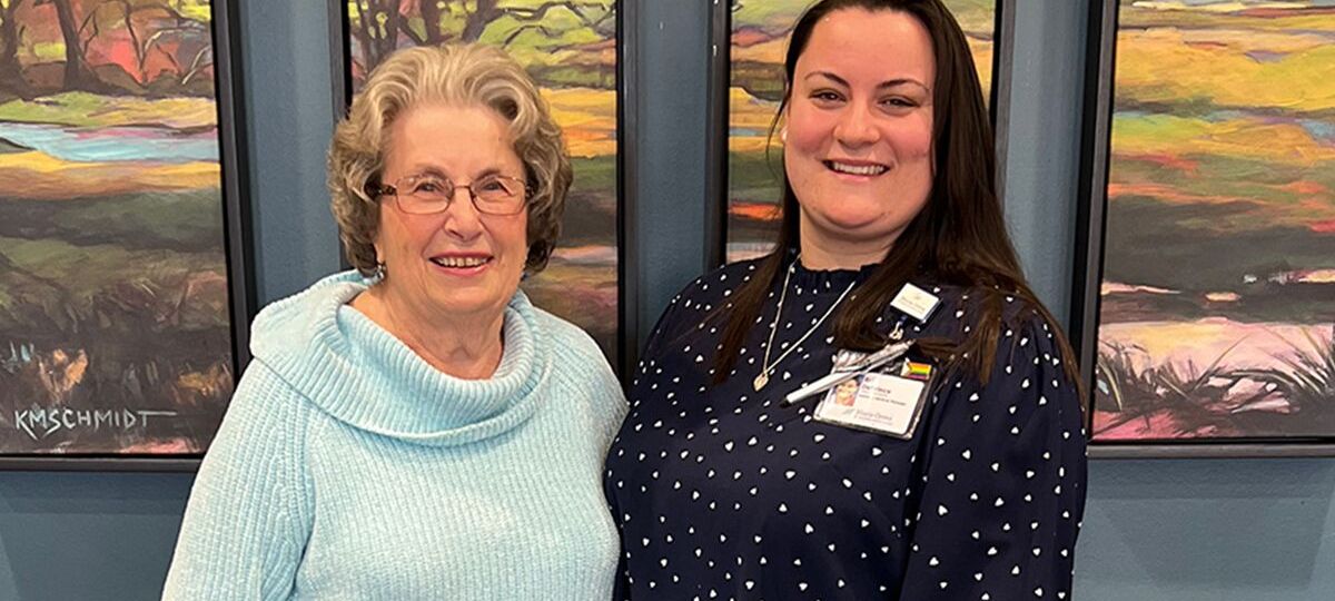 Maris Grove staff and resident