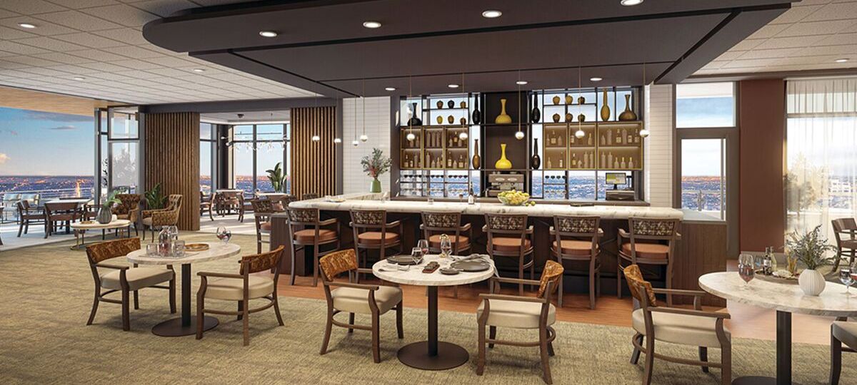 An interior rendering of The Grandview, a future Erickson Senior Living community planned for Bethesda, Maryland.