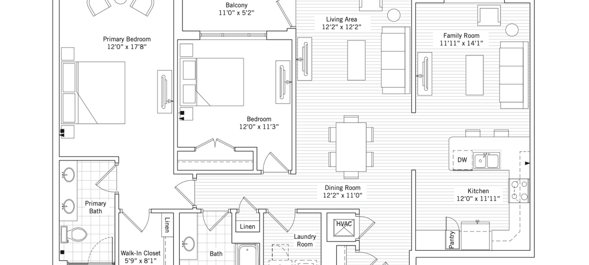 The Seneca floor plan