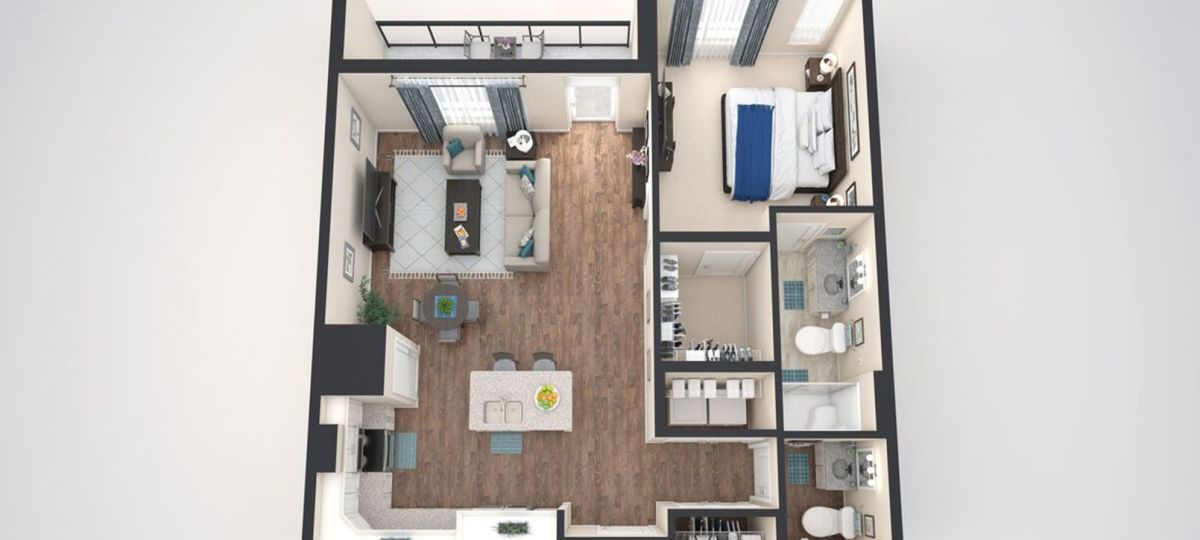 The Cranford 3D floor plan