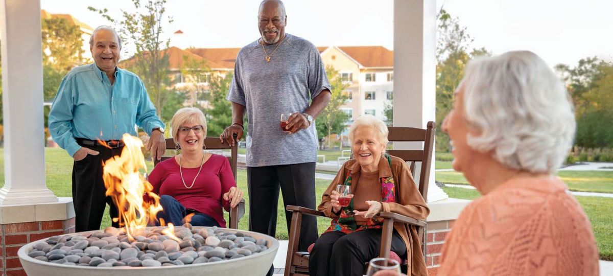 Residents enjoying Erickson Senior Living amenities