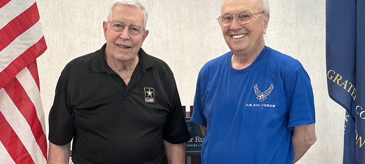 A Veterans Group of residents at Windsor Run, the Erickson Senior Living community in Matthews, North Carolina, provides support and friendship.