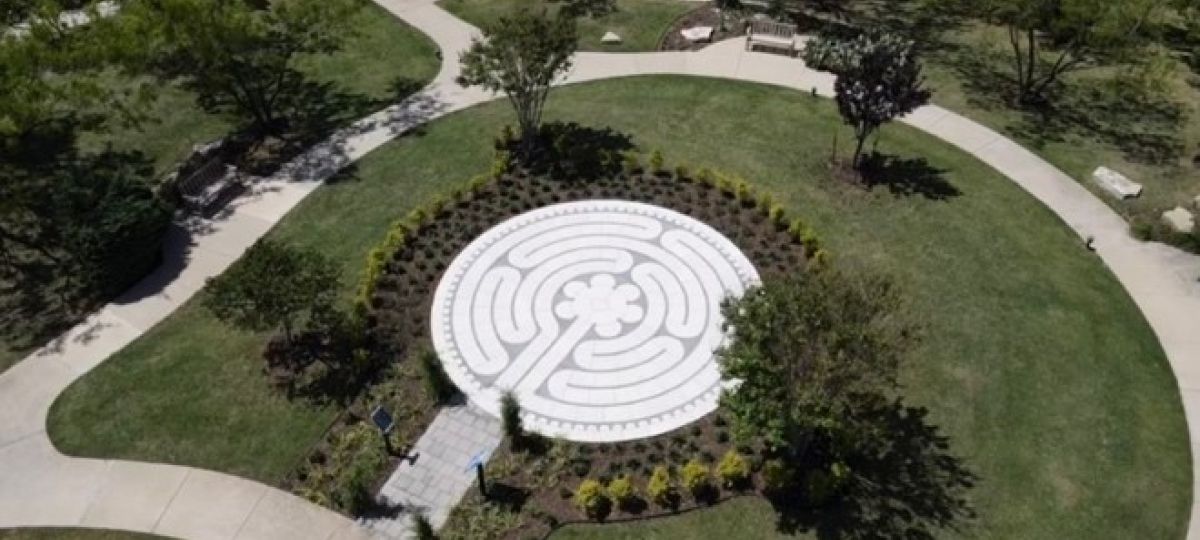 Highland Springs' new outdoor labyrinth models a Heart of Chartres design, similar to the 13th-century labyrinth found in Chartres Cathedral in France.