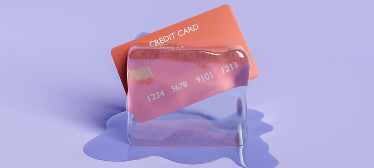 credit card in ice cube