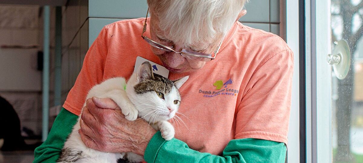 Wind Crest resident Mary Clark volunteers at local animal rescue