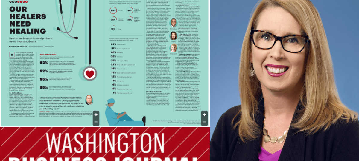 Dr. Julia Shiner Featured in the Washington Business Journal