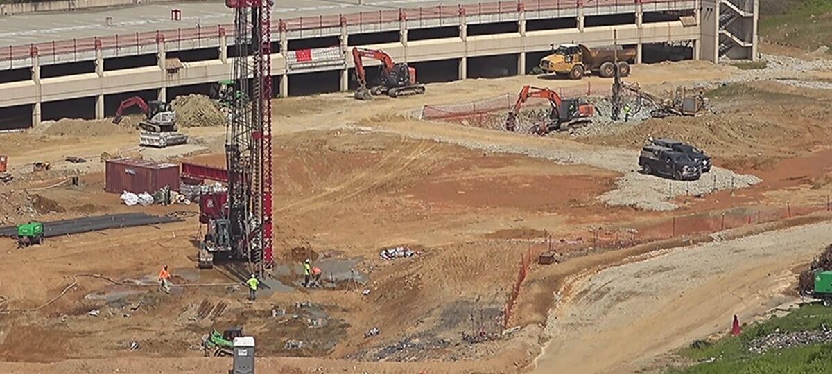 Demolition and ground work is underway at the future home of The Grandview in Bethesda, Maryland.