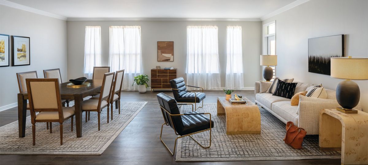 Rutherford living and dining area