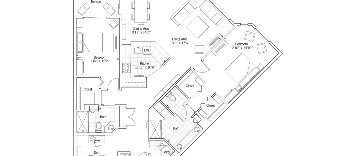 The Oxford Interior Floorplan