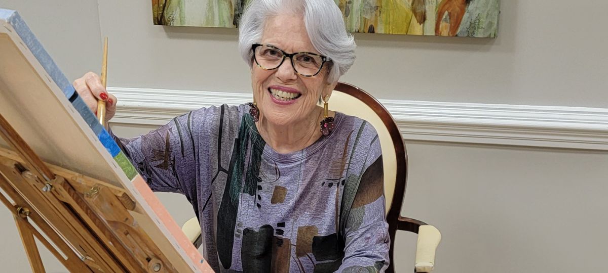 woman painting