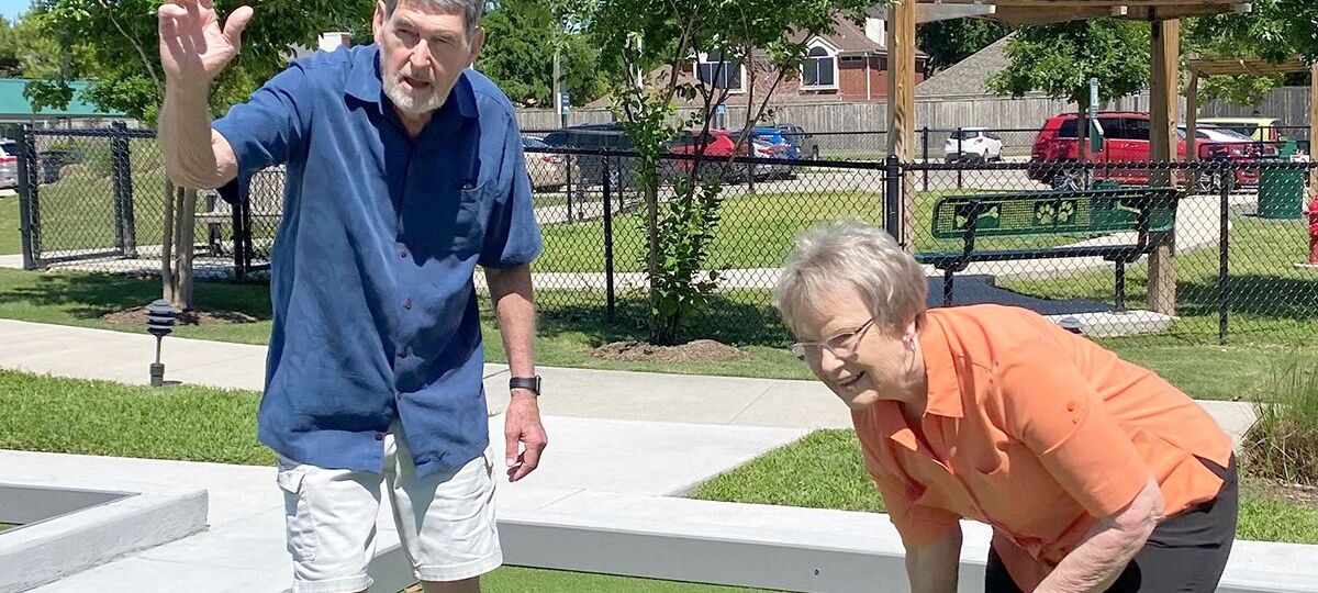 New bocce courts bring fitness, socialization to Eagle's Trace in West Houston.