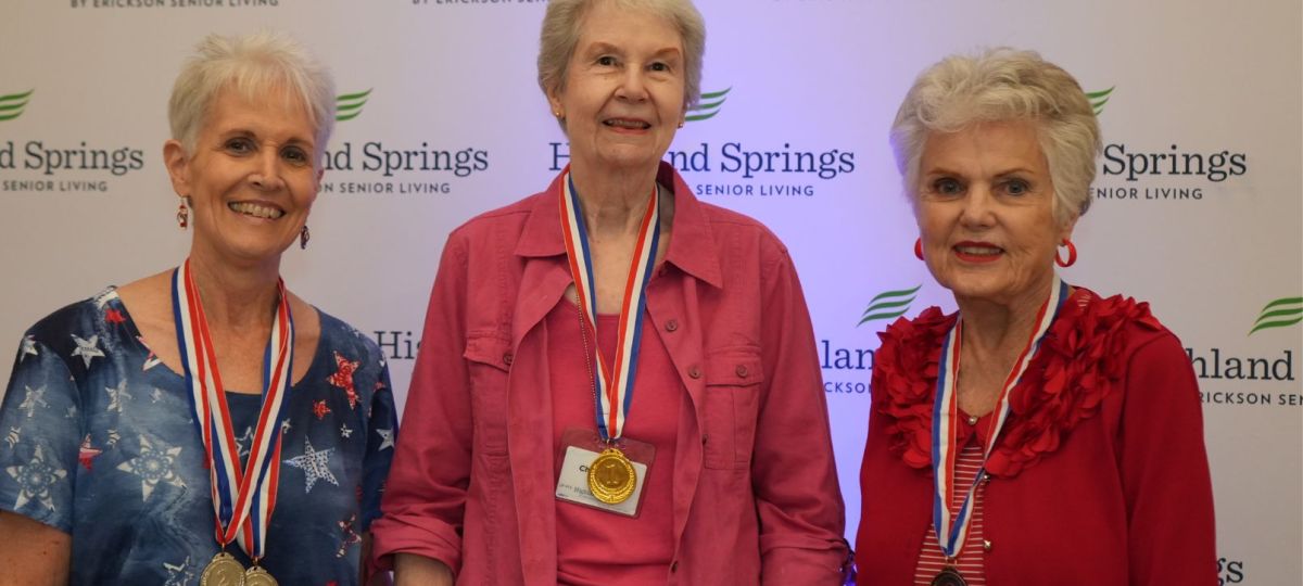 Residents and employees of Highland Springs, an Erickson Senior Living community in North Dallas, held their own Olympic Games this summer.