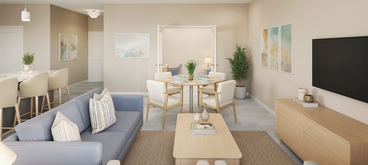 The Plainfield living room